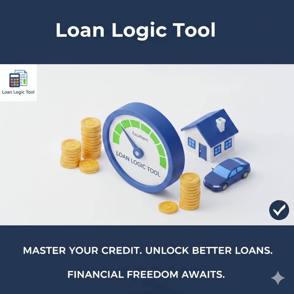 Professional credit score gauge showing excellent rating for loan approval