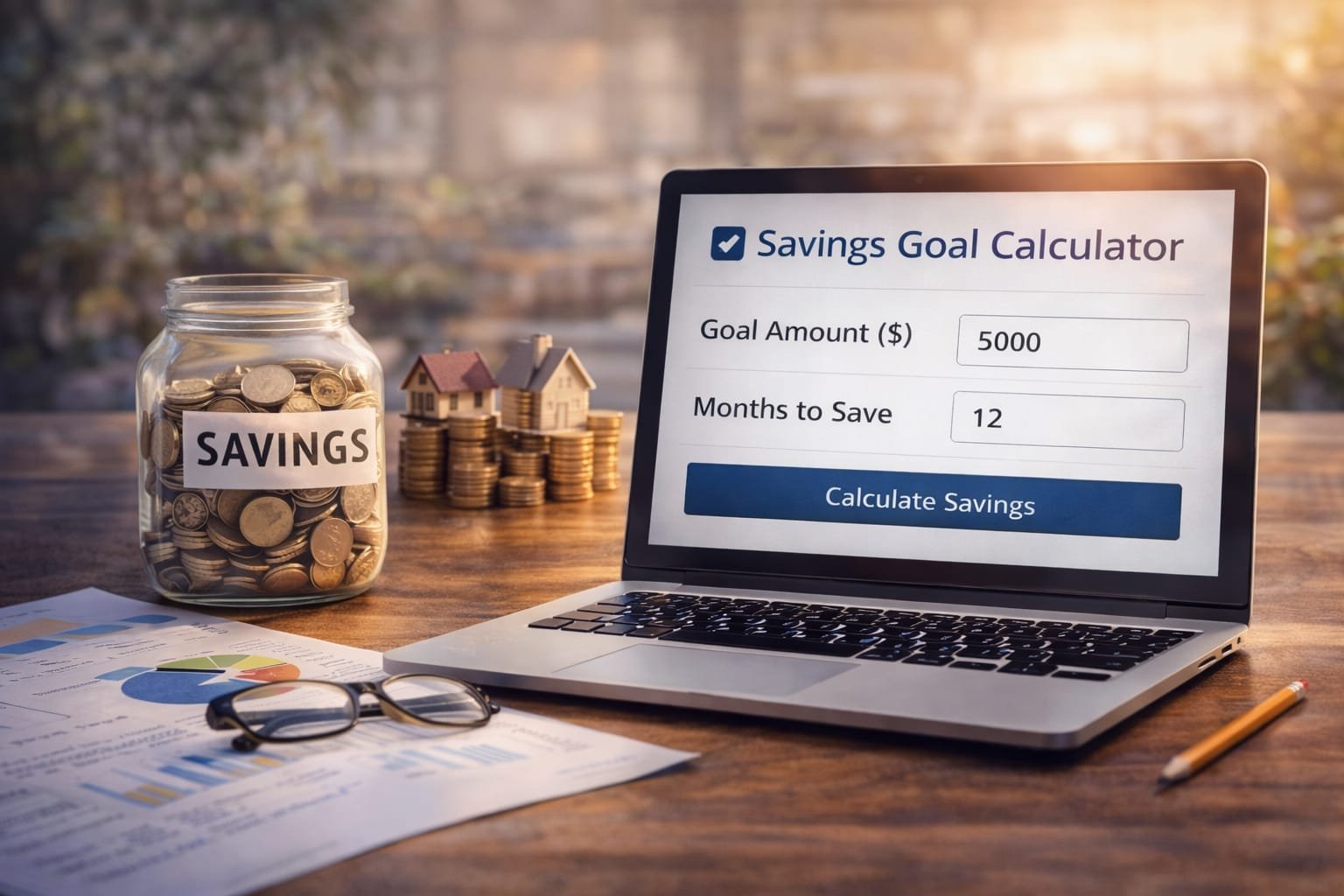 savings goal calculator USA estimate savings growth and interest