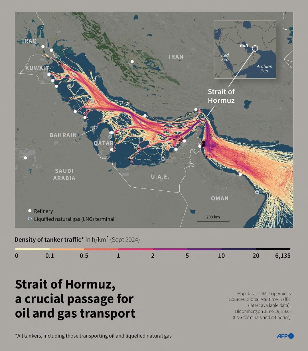 lebanon war oil prices 2026, middle east map with conflict zones showing Strait of Hormuz, gas station price board asking could gas hit $5 per gallon