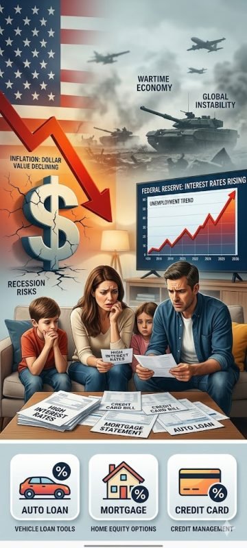 war impact on monthly payment for mortgage car loan and credit card 2026